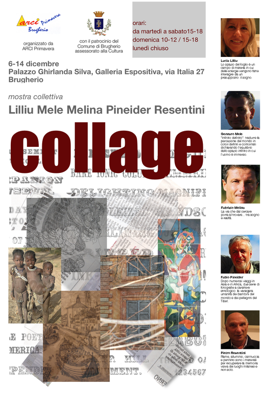 Collage - locandina della mostra